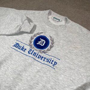 Vintage Duke University Crewneck Sweatshirt Mens Size Medium Made In USA
